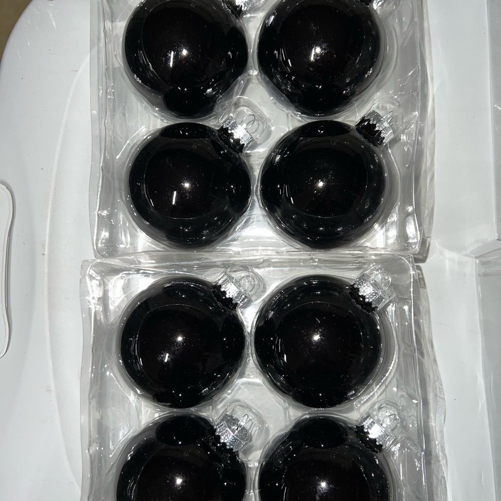 Sophisticated Black Holiday Ornament Set